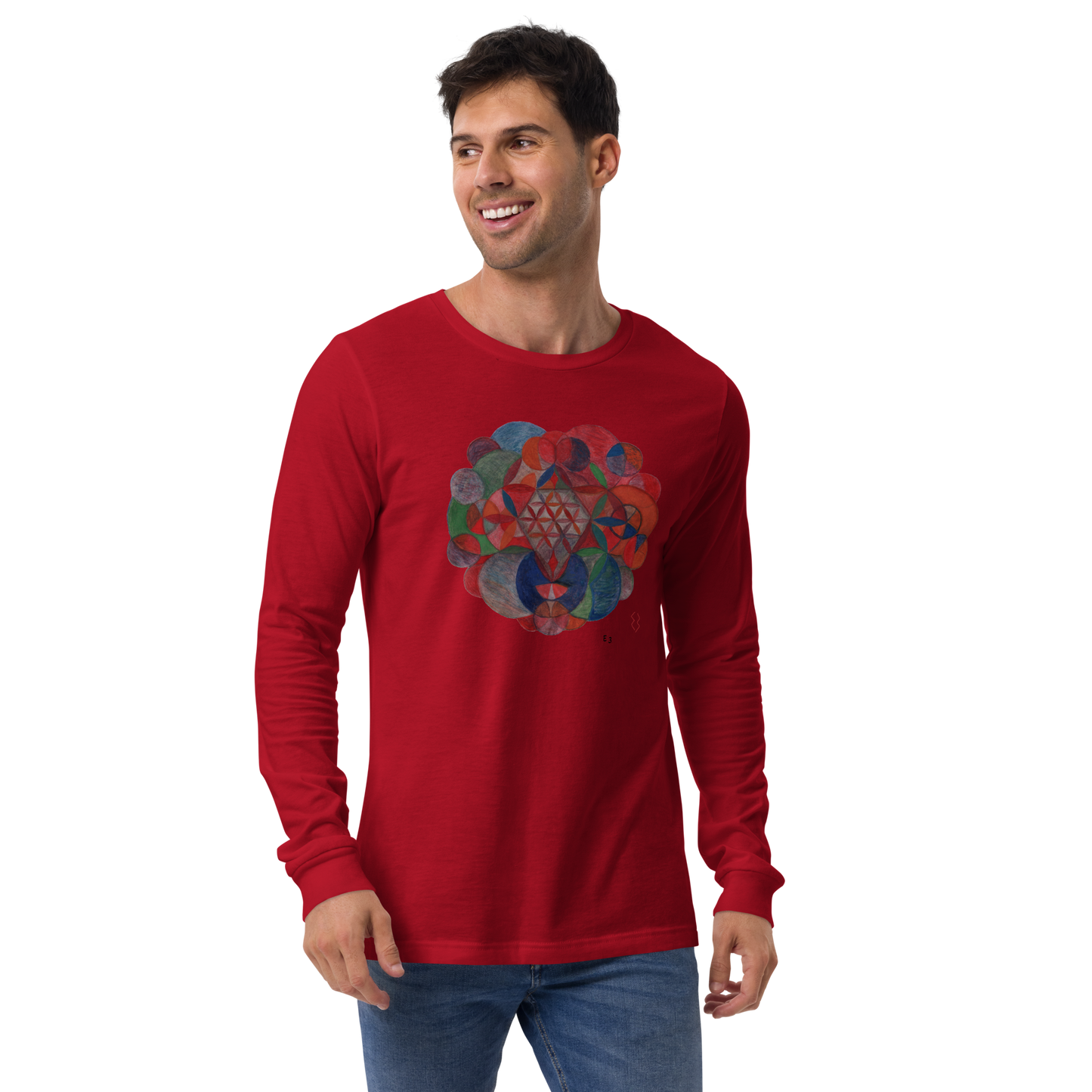 Mandala vibe generator/ Unisex Long Sleeve Tee