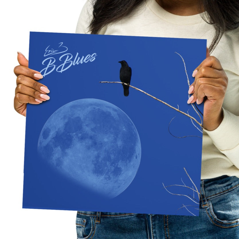 Original Album cover / B Blues / Eric Bernard Poster 10x10 inches