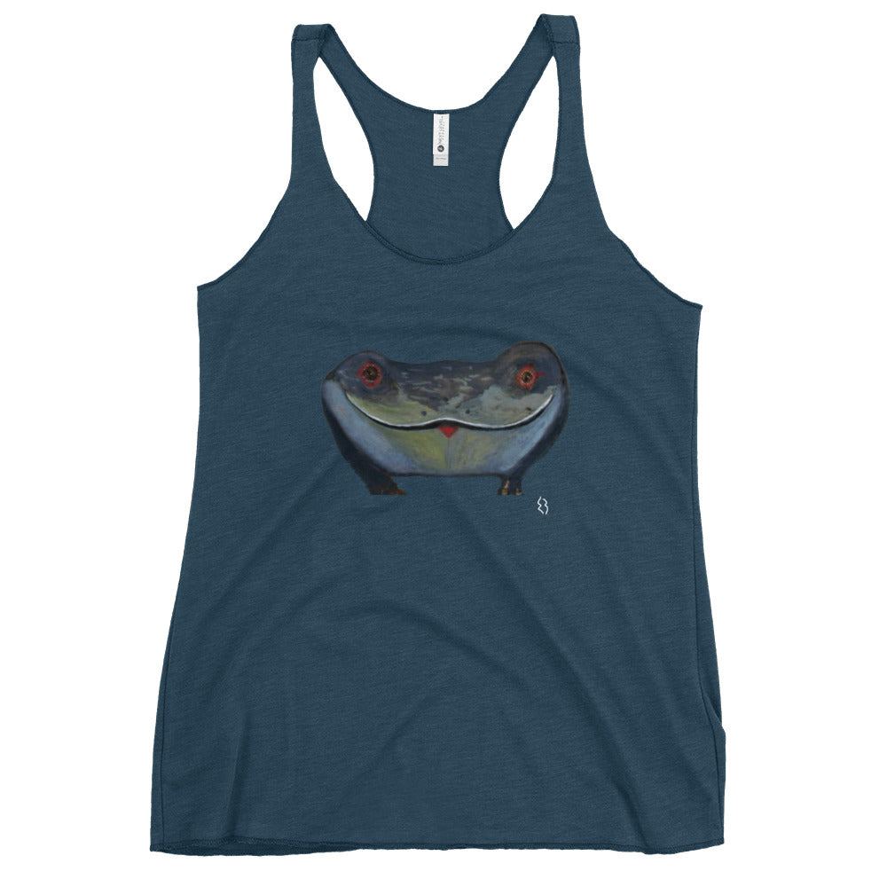 La Grenouille/Originally draw on a peice of wood, eyes naturaly designed by nature.