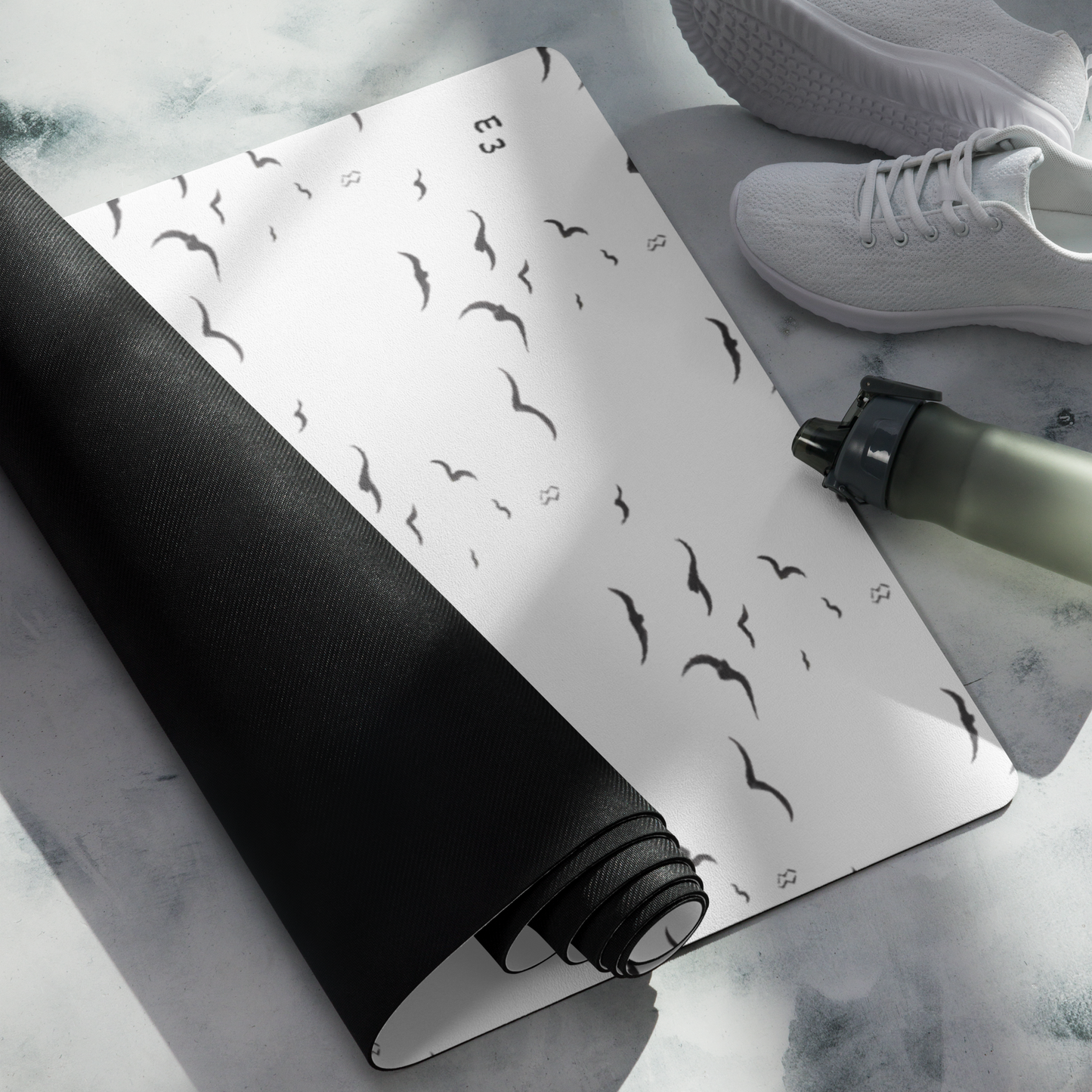 Yoga mat birds’ carpet