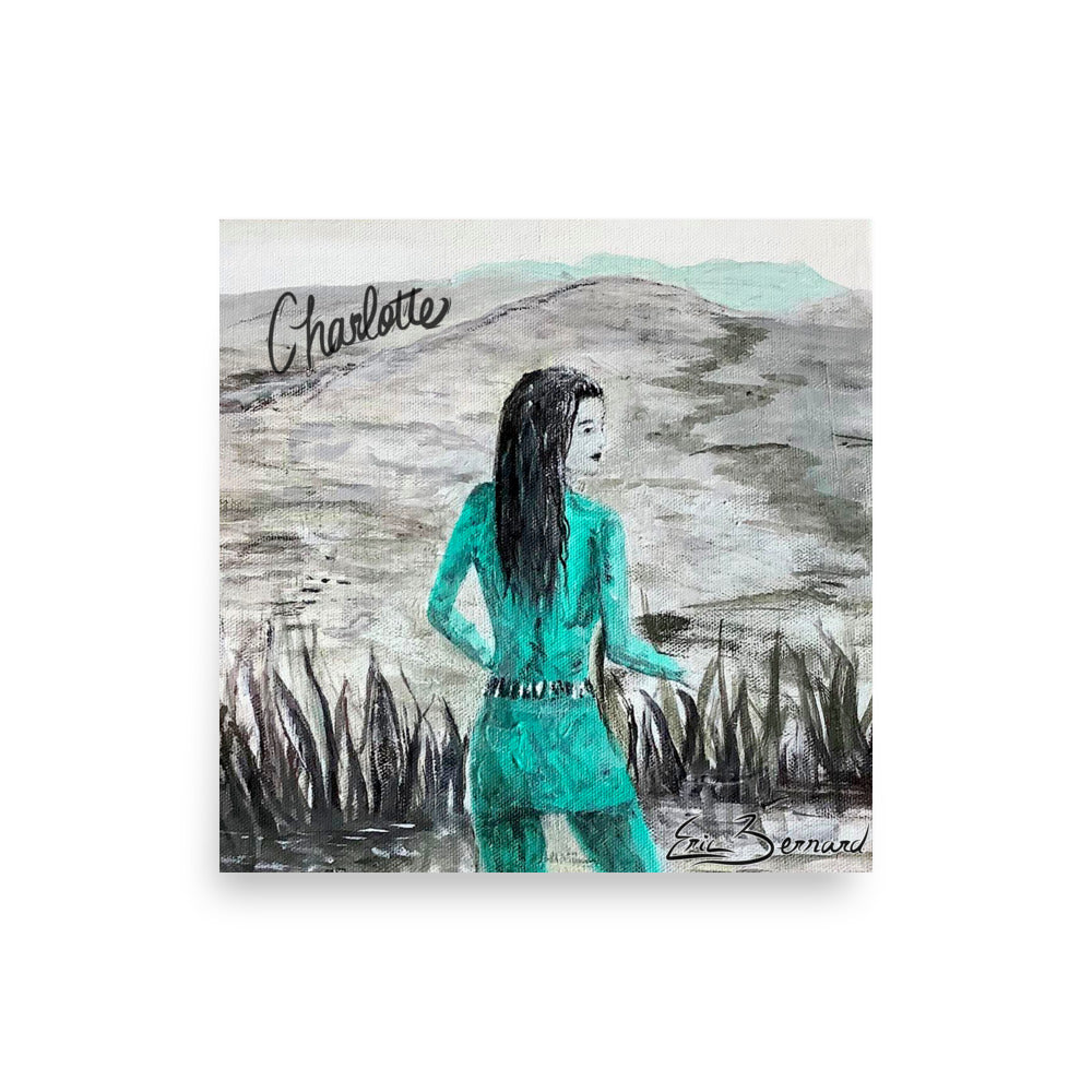 Original Album cover- Charlotte Muses Eric Bernard Poster 10x10 inches