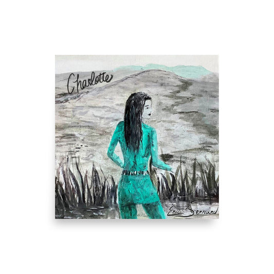 Original Album cover- Charlotte Muses Eric Bernard Poster 10x10 inches