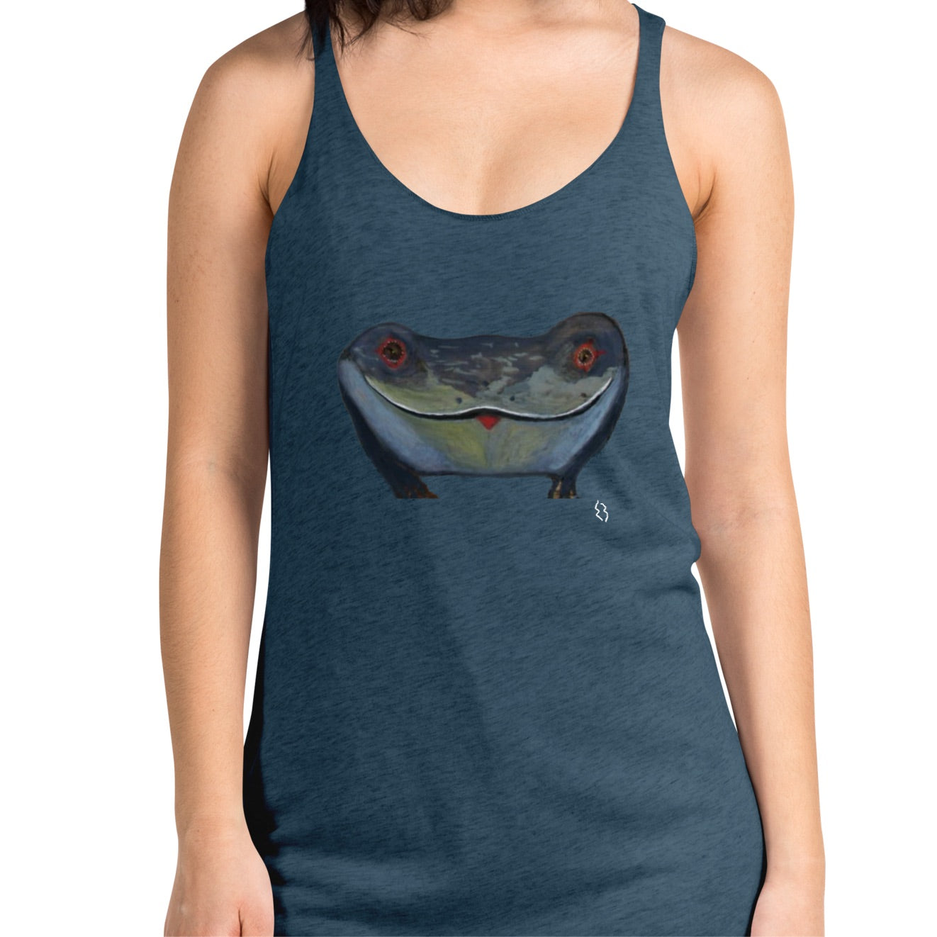 La Grenouille/Originally draw on a peice of wood, eyes naturaly designed by nature.