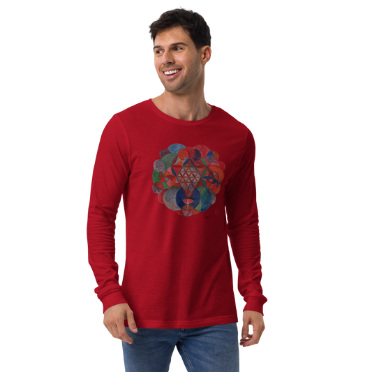 Mandala vibe generator/ Unisex Long Sleeve Tee
