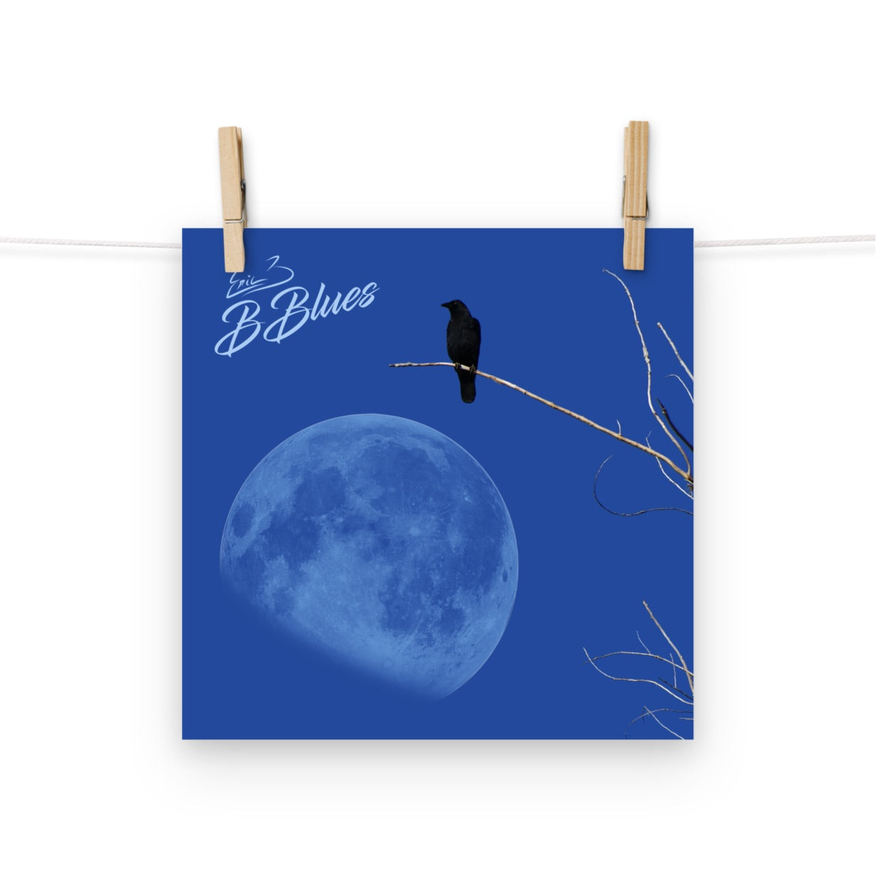 Original Album cover / B Blues / Eric Bernard Poster 10x10 inches