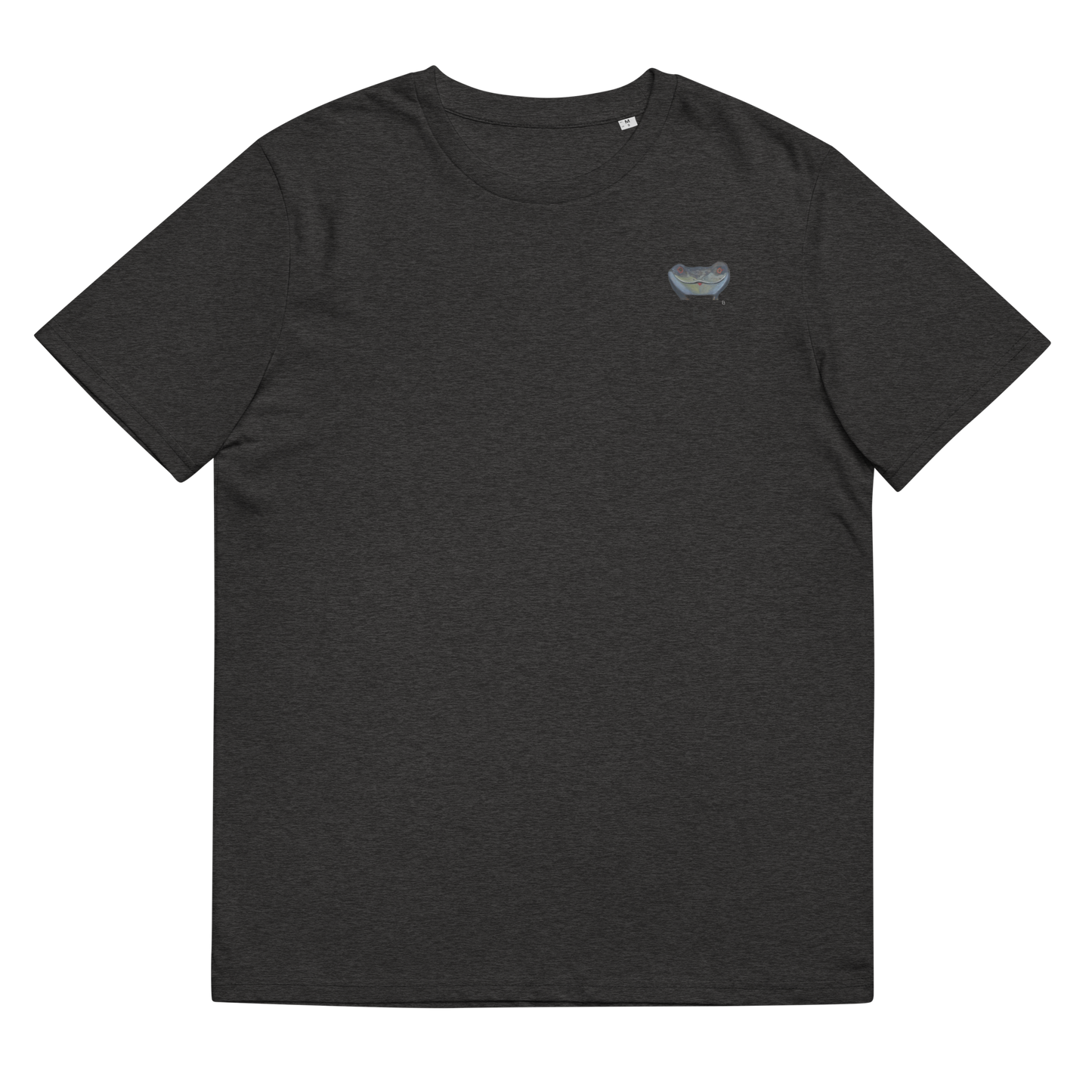 La Grenouille kiss me back and forth/Originally draw on a peice of wood, eyes naturaly designed by nature./La Grenouille/The Frog